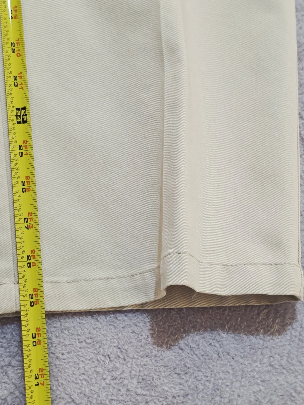 St. John's Bay Men's Straight-Leg Chinos in Light Cream